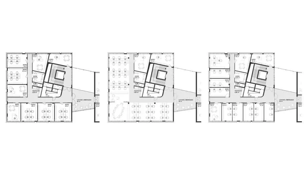 Grundriss eines Gebäudes